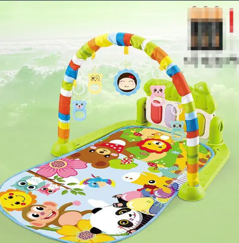 Baby Music Puzzle Play Mat: Educational Keyboard Carpet with Rack Toys for Infant Fitness and Crawling